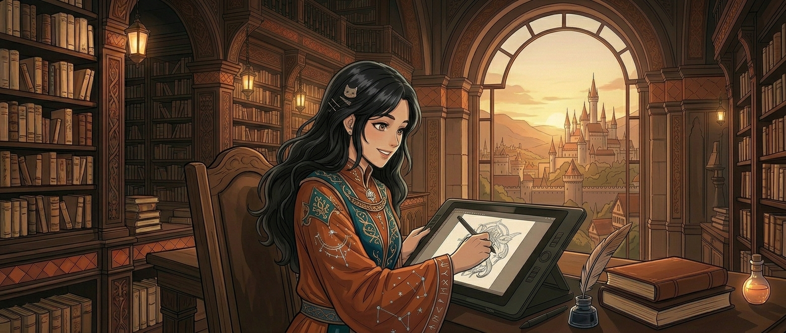 Featured artwork by Kaoru