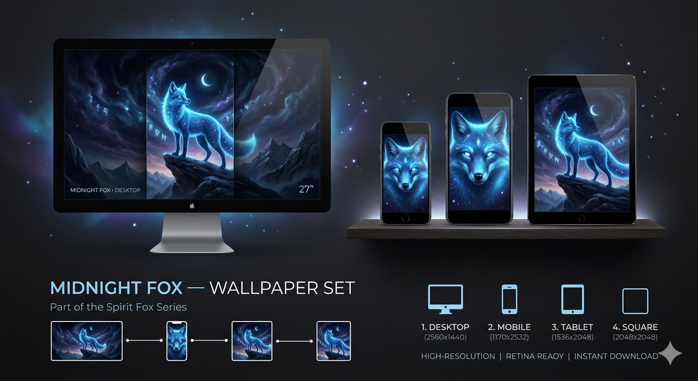 Midnight Fox - Wallpaper Set